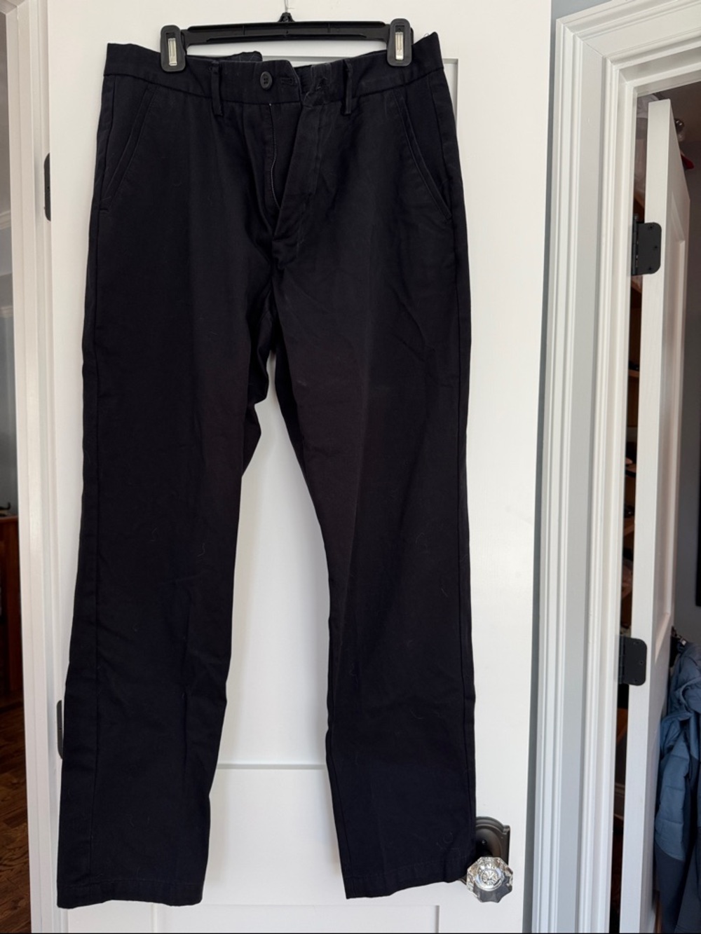 Massimo Dutti navy cotton pant 34W